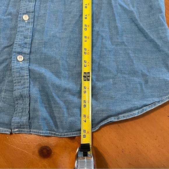 Howe Denim Chambray Western Work Button Down Shirt Sz XL - Picture 10 of 11